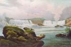 General View of Niagara Falls from the Canadian Side (coloured engraving)