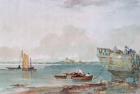 Seascape with Boats, 19th century (watercolour)