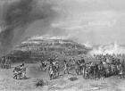 Battle of Bunker's Hill, 17th June 1775, engraved by John Godfrey (engraving) (b&w photo)