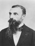 Portrait of the explorer Auguste Pavie (b/w photo)