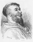 Brother Jean des Entommeurs, illustration from 'Gargantua' by Francois Rabelais (1494-1553) engraved by Paul Jonnard-Pacel (d.1902) (engraving) (b/w photo)