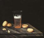 Still life with Beer Glass (oil on canvas)
