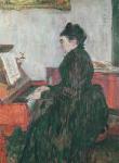 Madame Pascal at the piano in the salon of the Chateau de Malrome, 1895 (oil on canvas)
