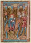 Ms 3016 fol.12 The Flight into Egypt, from 'Psautier a l'Usage de Paris (vellum)