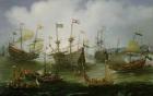 The Return to Amsterdam of the Second Expedition to the East Indies on 19th July 1599 (oil on copper)