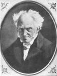 Arthur Schopenhauer (oil on canvas) (b/w photo)