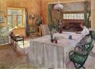 In the House of the Artist Konstantin Korovin (1861-1939) 1907 (oil on canvas)