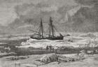 The Germania stuck in the pack ice during the second German North Polar Expedition in 1869.