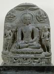 Seated Buddha in meditation (basalt)