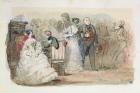 A Reception during the Reign of Louis-Philippe (1830-48) 1832 (pen & ink and w/c on paper)