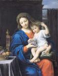 The Virgin of the Grapes, 1640-50 (oil on canvas)