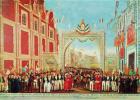 Solemn and Peaceful Entry of the Army of the Three Guarantees into Mexico City on September 27, 1821 (oil on canvas)