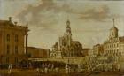 The Alter Markt with the Church of St. Nicholas and the Town Hall, 1771 (oil on canvas)