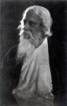Sir Rabindranath Tagore (1861-1941) (b&w photo)