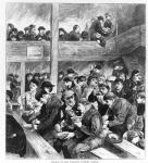 Ned Wright's Thieves' Supper, published in 'The Graphic' illustrated newspaper Saturday, February 26, 1870 (engraving)