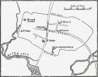 Map of Oxford, England, 12th to 13th century, from 'A Short History of the English People' by J. R. Green, published 1893 (litho)