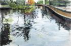 Walkway and Ripples, Kew Gardens, 2013, (oil on canvas)