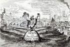 Satirical Cartoon about the Southwark Water Company, 1832 (engraving) (b/w photo)