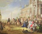 An Elegant Company Before a Palace, 1668