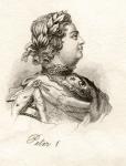 Peter the Great, from 'Crabb's Historical Dictionary', published 1825 (litho)
