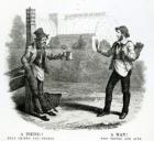 A Thing! That drinks and smokes; A Man! Who thinks and acts, 19th Century (engraving)