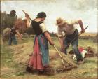 Haymaking, 1880 (canvasboard)