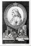 Henry Fielding (1707-54) at the Age of Forty Eight, engraved by James Basire (engraving) (b&w photo)