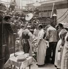 An operation at Charing Cross Teaching Hospital, London, England in the late 19th century. From Living London, published c.1901