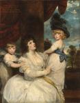 Portrait of Jane, Countess of Harrington, with her Sons, the Viscount Petersham and the Honorable Lincoln Stanhope, 1786-7 (oil on canvas)