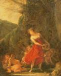 Young Naiad Tickled by the Cupids (oil on canvas)