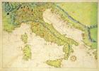 Italy, from an Atlas of the World in 33 Maps, Venice, 1st September 1553 (ink on vellum)