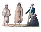 Natives of New Zealand, from 'Voyage Autour du Monde sur la Corvette La Coquille (1822-25)' by Louis Isidore Duperrey (1786-1865) (colour litho)