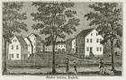 Shaker houses in Enfield, from 'Connecticut Historical Collections', by John Warner Barber, 1856 (engraving)