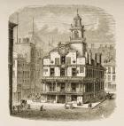 Old State House, Boston, in c.1870, from 'American Pictures' published by the Religious Tract Society, 1876 (engraving)