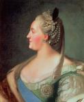 Portrait of Empress Catherine II the Great (1729-96), after 1763 (oil on canvas)