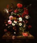 Still Life with Flowers (oil on canvas)