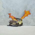 Mini fire, 2014, (acrylic on canvas)