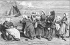 Waiting for the Boats, sketched near Boulogne, published in 'The Illustrated London News', 1868 (engraving)