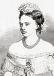 Princess Frederica Wilhelmina Louise Elisabeth Alexandrine of Prussia, from 'L'Univers Illustré', 1866 (engraving)