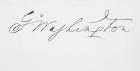 Signature of George Washington (ink on paper)