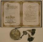 Prince Diploma for the Chancellor of the North German Confederation and the Minister-President of Prussia Leopold Eduard Otto Count von Bismarck-Schoenhausen, on the 23rd April 1873 (mixed media)