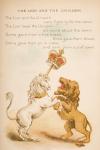 The Lion and the Unicorn, from of 'Old Mother Goose's Rhymes and Tales', published by Frederick Warne & Co., c.1890s (chromolitho)