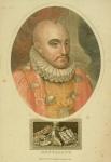 Michel Eyquem de Montaigne (1533-92) (engraving)