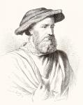 Hans Holbein the Younger, c. 1497 1543. German artist and printmaker. From Histoire Des Peintres, École Allemande, published 1875 (litho)