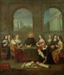 St. Vincent de Paul and the Sisters of Charity, c.1729 (oil on canvas)