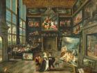 Interior of a Gallery, 1637 (oil on panel)