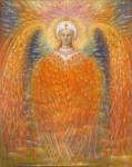 The Angel of Justice, 2010 (oil and gold leaf on Belgian linen)