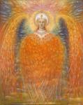 The Angel of Justice, 2010 (oil and gold leaf on Belgian linen)