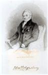 Portrait of Edmund Lodge (engraving) (b/w photo)