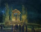 The Cenotaph of Jean Jacques Rousseau (1712-78) in the Tuileries, Paris, 1794 (oil on canvas)